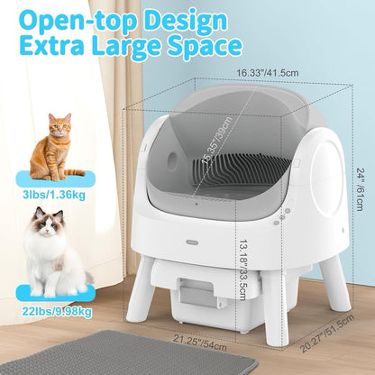 Autoscooper 11 Self Cleaning Cat Litter Box, Automatic Cat Litter Box for Multip